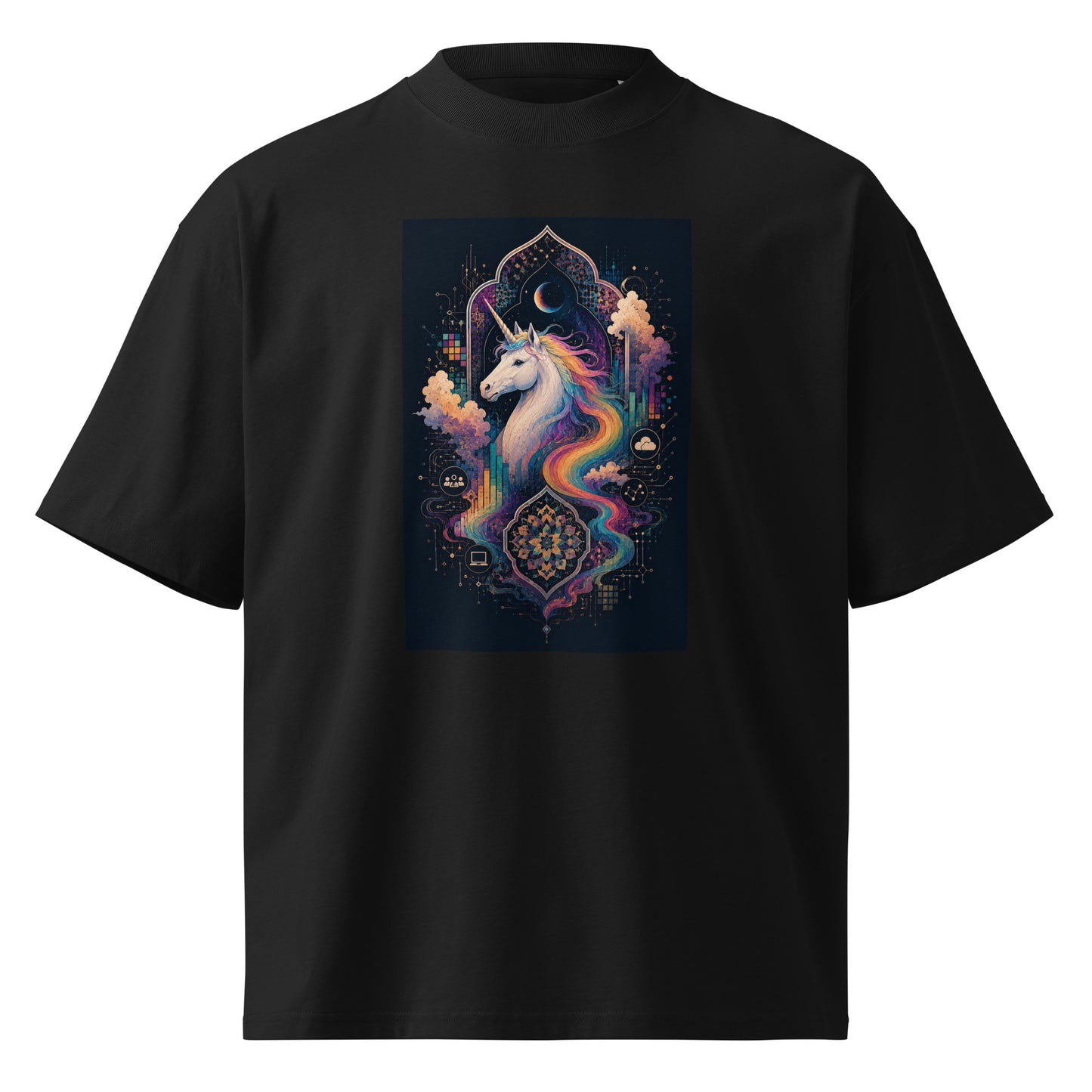Black t-shirt with graphic of hand making middle finger gesture and text 'KISS THIS' on a white background